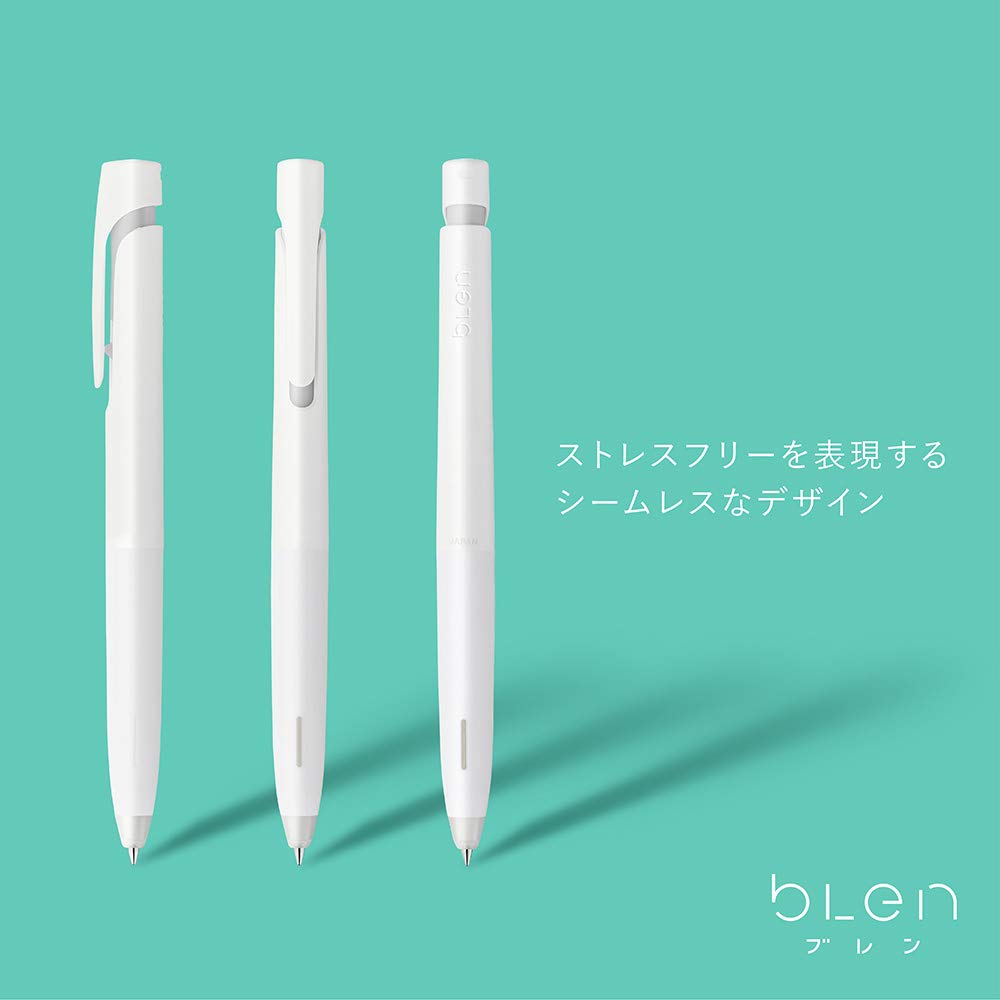 日本ZEBRA斑马BAS88 blen按动圆珠笔减震低重心中油原子笔0.5|0.7 - 图0