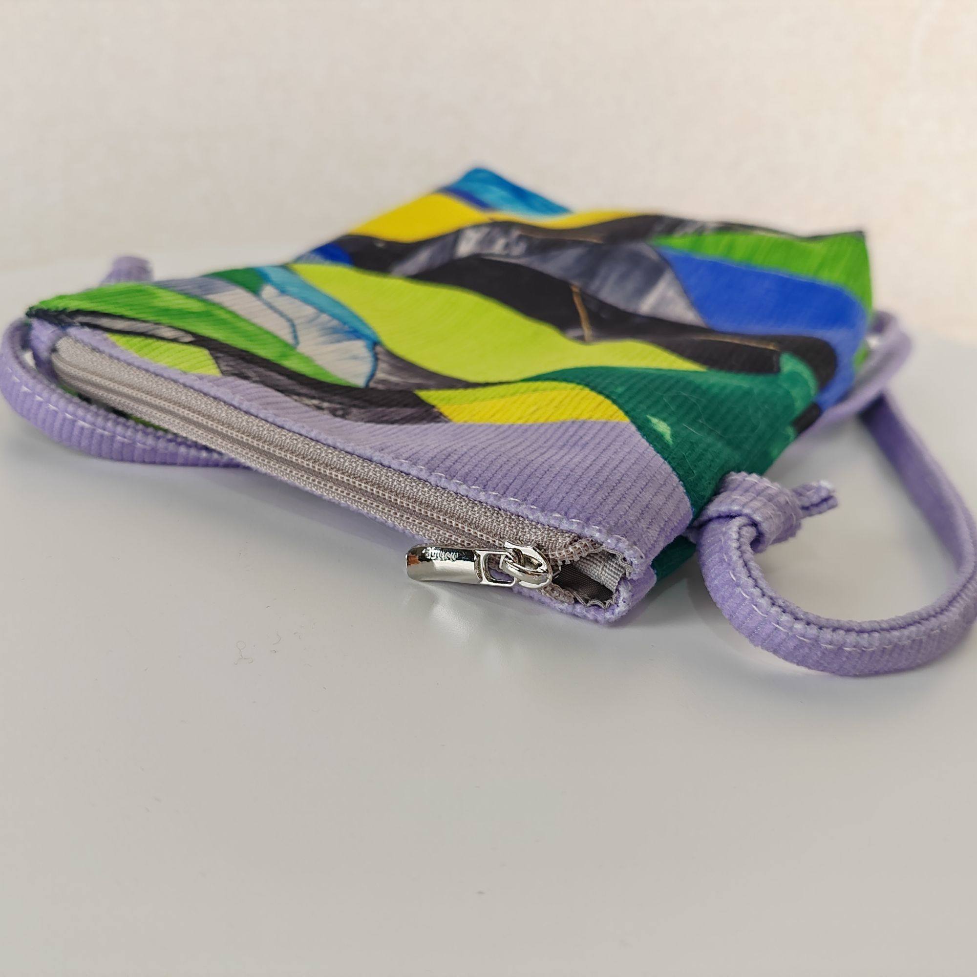 无则艺【长绳手机包】可爱卡通时尚休闲单肩文艺手机包紫色山丘,淘宝优惠券,粉丝福利购,淘宝优惠卷