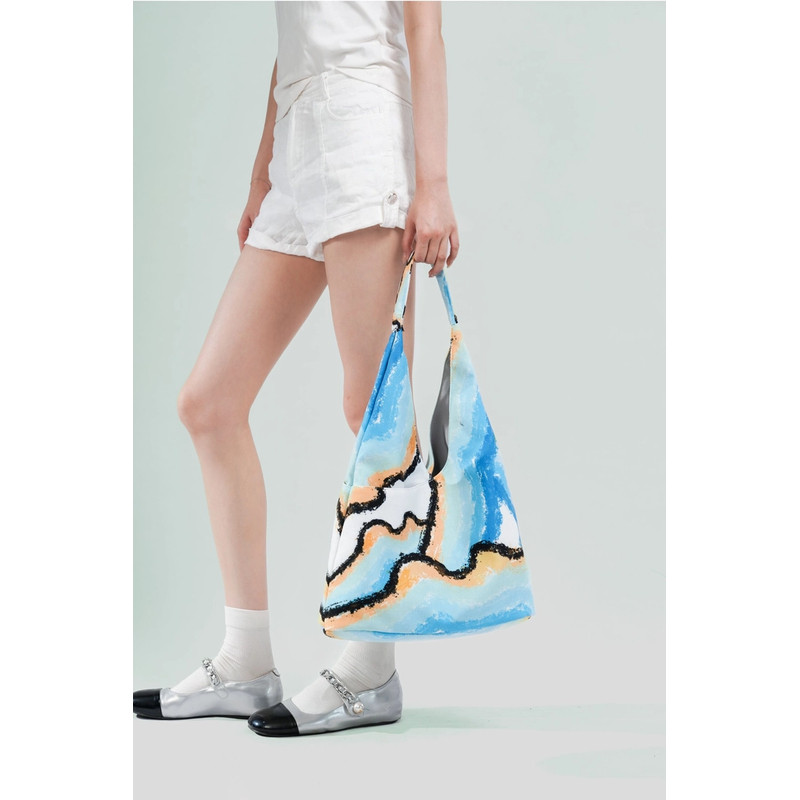 无则艺【插兜包】生命小众简约时尚百搭轻便夏季印花多口袋,淘宝优惠券,粉丝福利购,淘宝优惠卷