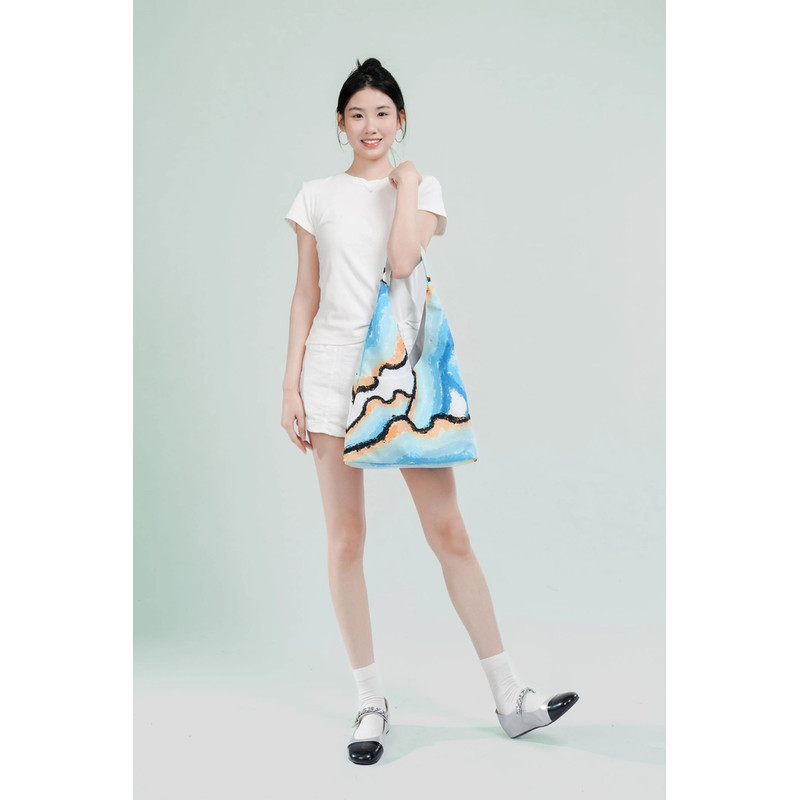 无则艺【插兜包】生命小众简约时尚百搭轻便夏季印花多口袋,淘宝优惠券,粉丝福利购,淘宝优惠卷