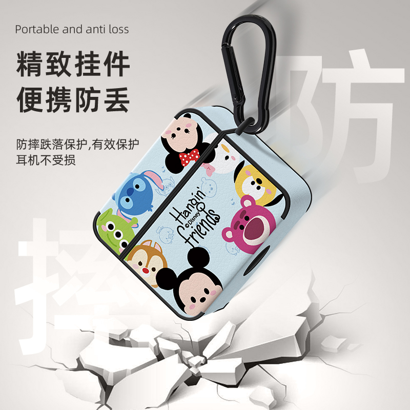 粉熊团子适用airpodspro2保护套airpods苹果耳机壳创意airpods2无线蓝牙可爱硅胶podspro二代三airpods3盒 - 图2