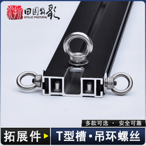 RINGS EXPAND SCREW LUGGAGE RACK T GROOVE FIXED BOLT ROOF TERRACE SLIDE RAIL RING FITTING YAKIMA