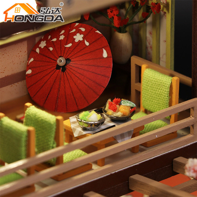 小房子diy手工日本日式寿司店微景观小屋模型手工制作实用送闺蜜