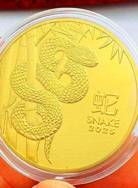 装饰摆件生肖蛇硬币币