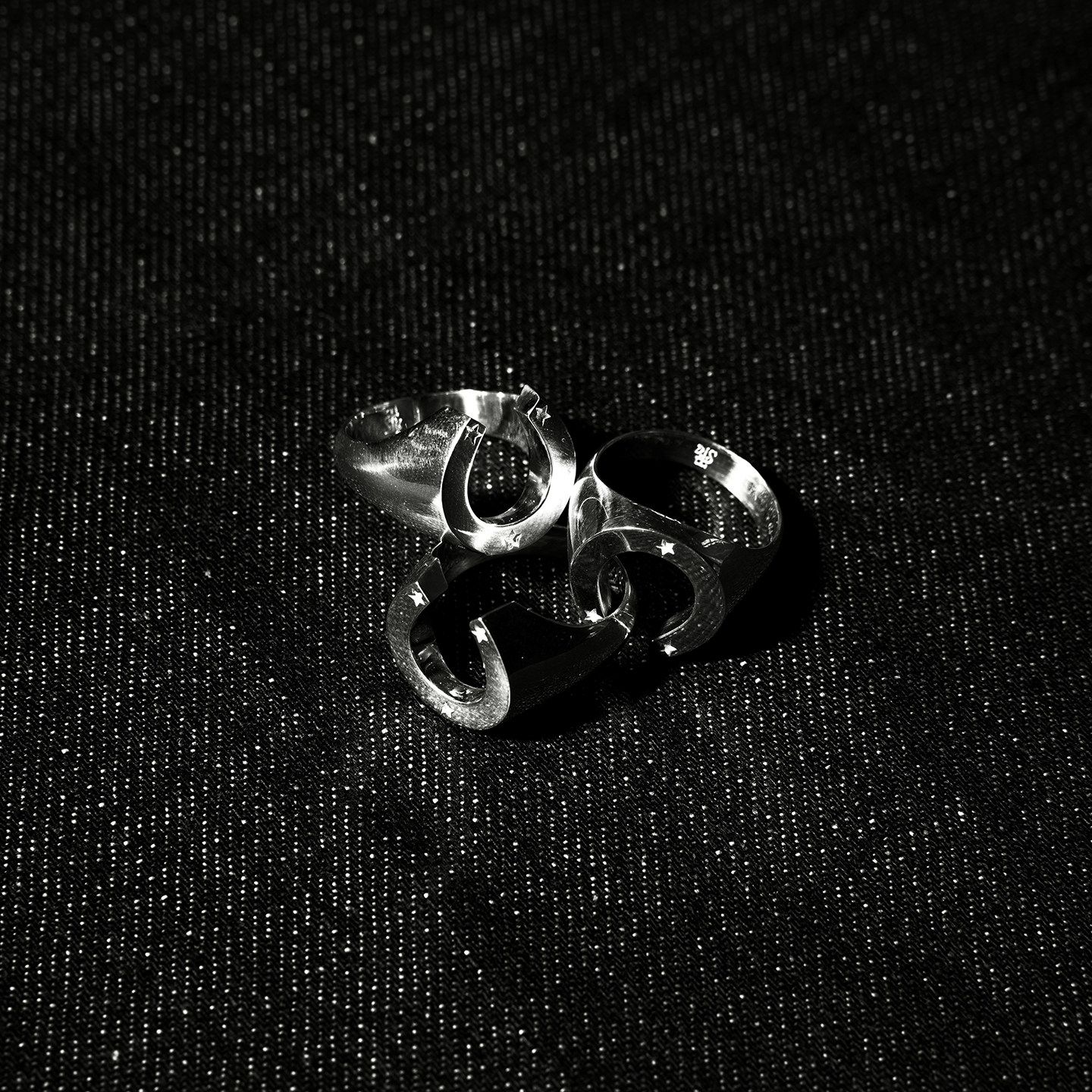 SUPERTOFU Lucky Horseshoe Ring Lucky Ring Retro Atmosphere 925 Sterling Silver Wear Accessories
