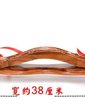 正宗桃木福禄寿如意木雕老人祝寿