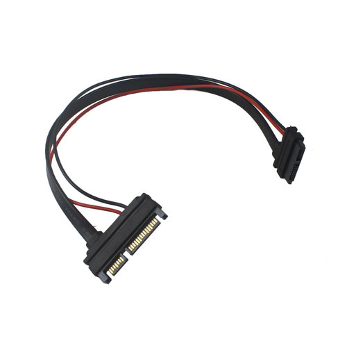 笔记本光驱SILM-SATA13PIN公转SATA 7+15硬盘SSD供电数据线光驱位7+6转7+15pinSATASATA光驱转台式机13P转22P - 图3