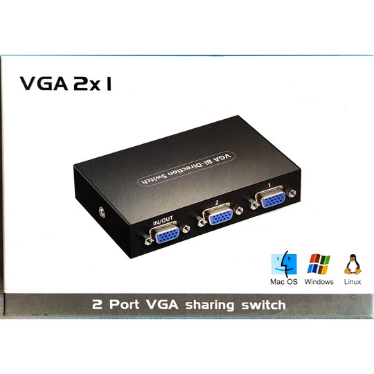 Vga two in one out kvm switch one into two