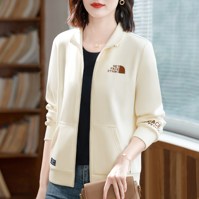 立领2023年新款时尚宽松薄款棉卫衣 清歌卫衣/绒衫