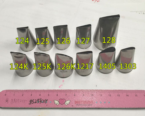 韩国124 124K 125 125K 126 127 128  玫瑰花自然系褶皱裱花嘴 - 图1