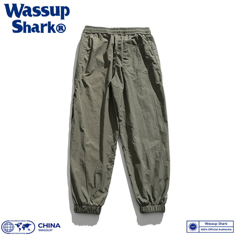 Wassup Shark山系冰丝速干裤男薄款夏季宽松裤子休闲长裤运动裤潮,淘宝优惠券,粉丝福利购,淘宝优惠卷