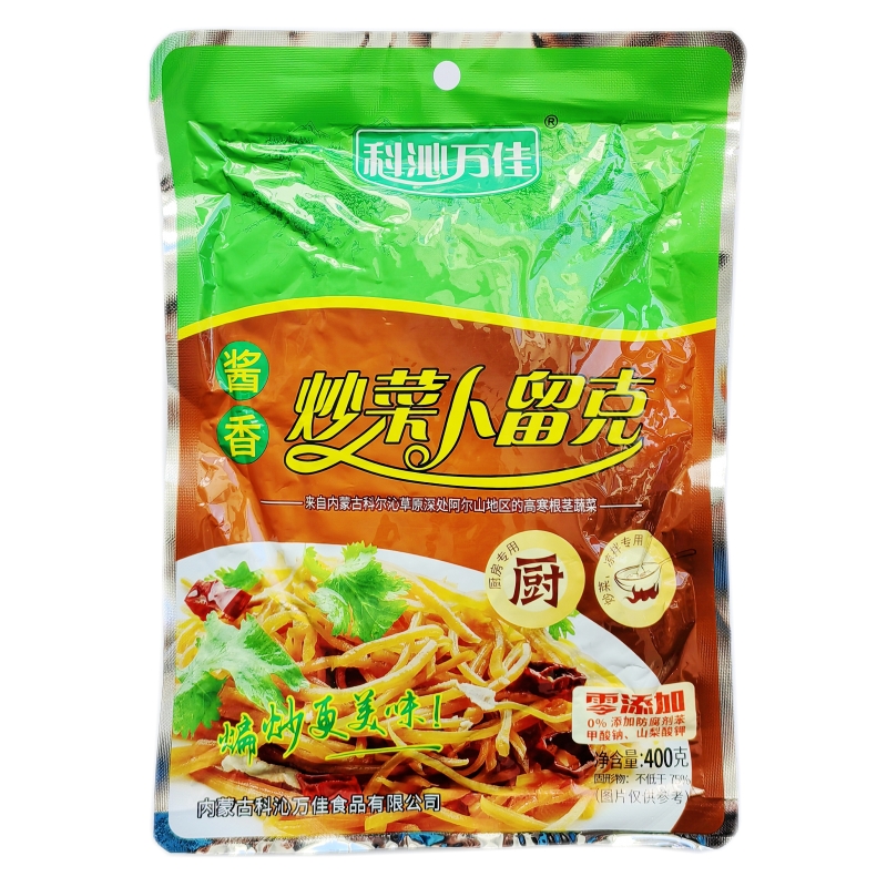 包邮炒菜卜留克400g*10袋科沁万佳原味酱香炒菜卜留克实惠装黄瓜-图3