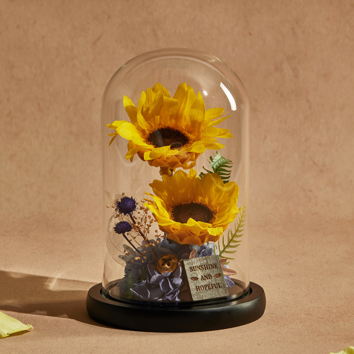 永生花向日葵礼物高级感真花摆件送女生朋友感恩老师生日花束礼盒,淘宝优惠券,粉丝福利购,淘宝优惠卷