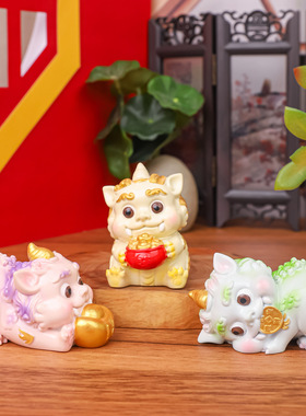 国潮谛听摆件可爱神兽工艺品