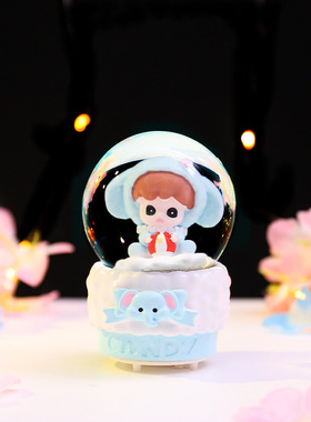 可爱少女心绒绒宝贝水晶球