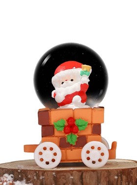 圣诞老人火车奇遇记发光水晶球