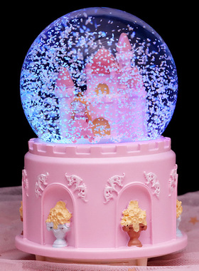 公主城堡水晶球音乐盒少女心