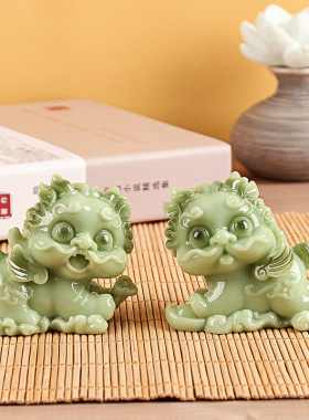 创意可爱招财貔貅中控台车