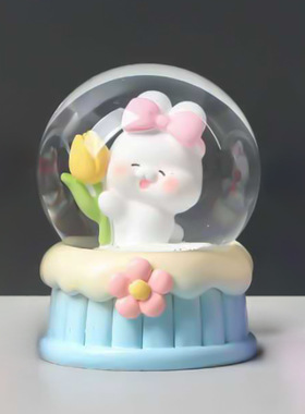 可爱小摆件小兔子小号迷你发光