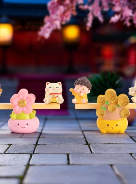 国潮文创礼物如意小佛祖跷跷板