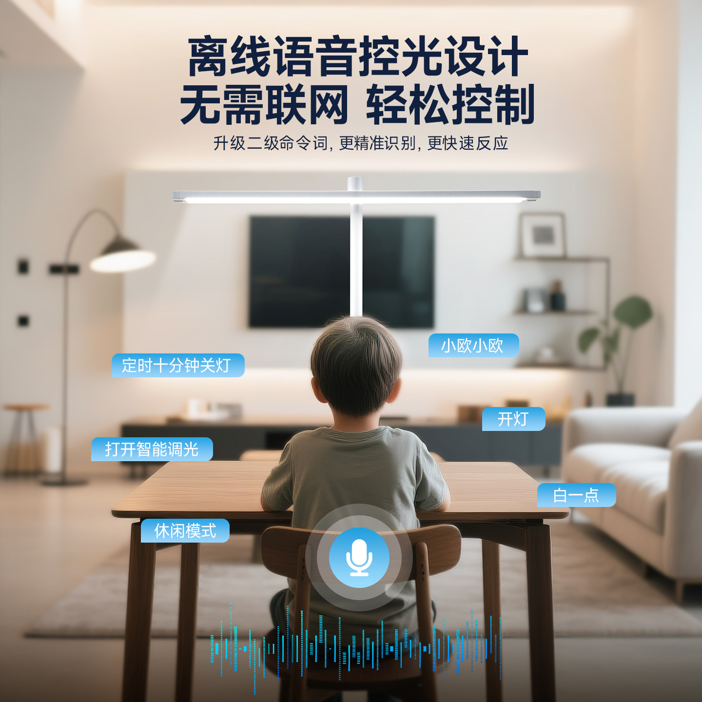 欧普AAAAA全光谱智控护眼台灯学生阅读写字可夹近视防控学习台灯,淘宝优惠券,粉丝福利购,淘宝优惠卷