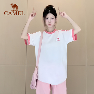 双倍礼金骆驼T神纯棉短袖