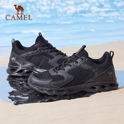 骆驼运动鞋男夏季网面透气休闲鞋