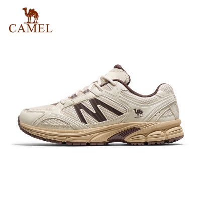 骆驼慢跑鞋网面透气复古休闲鞋