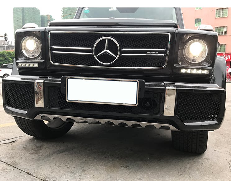 奔驰g55前杠 g55前护板g500g55g350g63g65w463改装奔驰g级保险杠