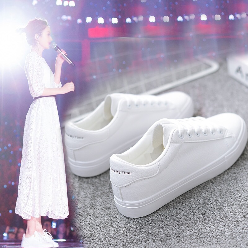 white shoes gitl 2023 new women's shoes sneakers女板鞋小白鞋 - 图0