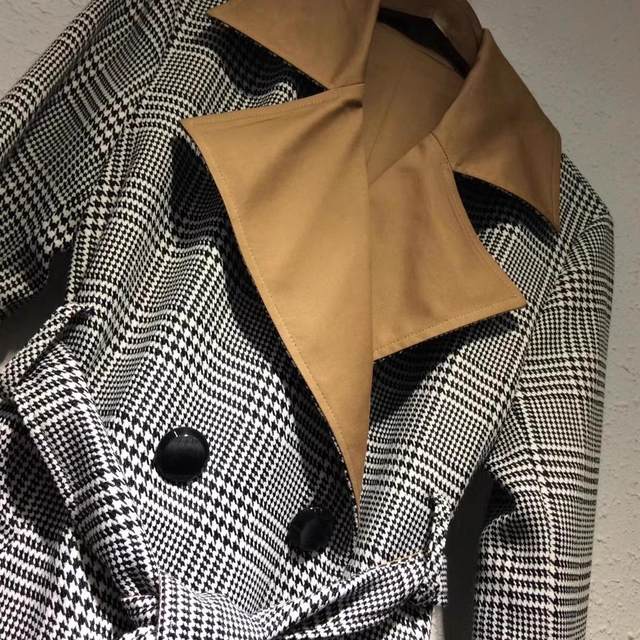 Regular mid-length fashionable windbreaker mid-length coat