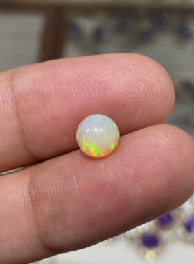 天然欧泊裸石蛋白石火欧泊镶嵌戒指吊坠