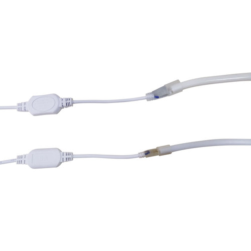 led灯带插头圆形柔性霓虹灯带配件使用控制器电源线连接线卡220V - 图3