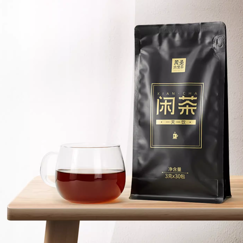 【闲茶】广西茂圣六堡茶梧州特产黑茶三角袋泡茶特级2017年90g-图1