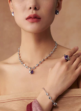 盐岛大吉系列紫龙晶翻转旋转马鞍戒指九紫离火火运食指高级感时尚