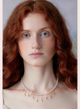 FLV繁星露珠项链 繁花梦境系列 小众设计高级感轻奢时尚锁骨链