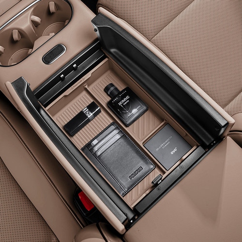 理想i6i8L6L7L8L9中控扶手箱储物盒收纳硅胶车内装饰用品汽车配件 - 图0