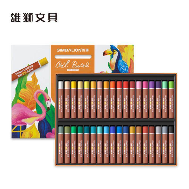 雄狮重色油画棒24色36色二代油画棒套装加粗彩色油画棒美术生蜡笔,淘宝优惠券,粉丝福利购,淘宝优惠卷