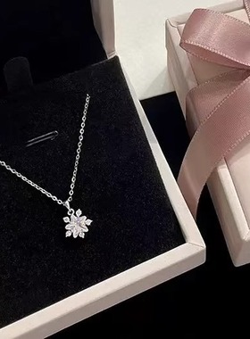 星光雪花项链S999纯银2025新款