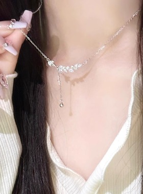 穗穗平安项链纯银麦穗流苏送情人