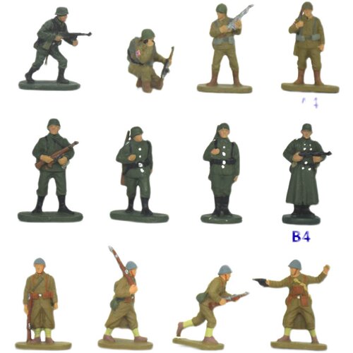 凯撒CAESAR 1:72小号已上色成品沙盘二战兵人模型 英军 美军 法军 - 图3