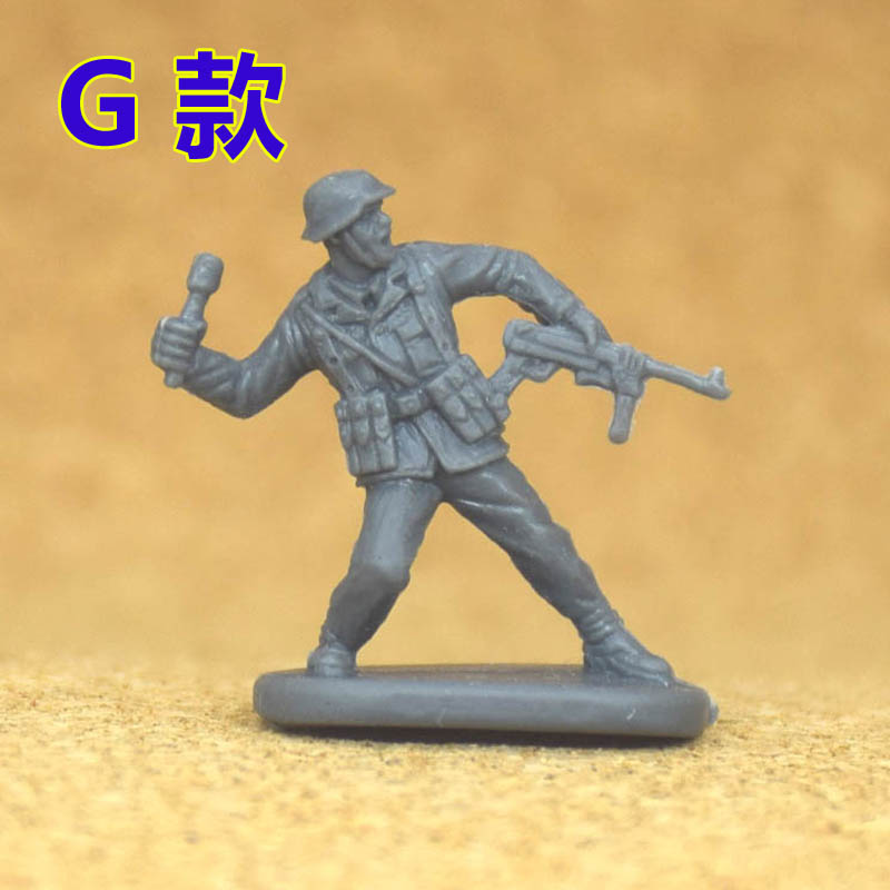 凯撒CAESAR二战1:72兵人模型绝版雪地装 警戒 站岗 行军 行走美军