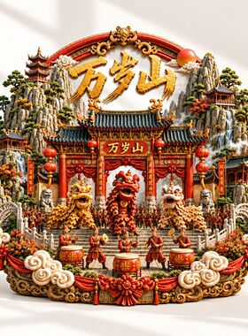 武侠山万岁山3d立体金属浮雕冰箱贴旅游景点伴手礼纪念品磁吸文创