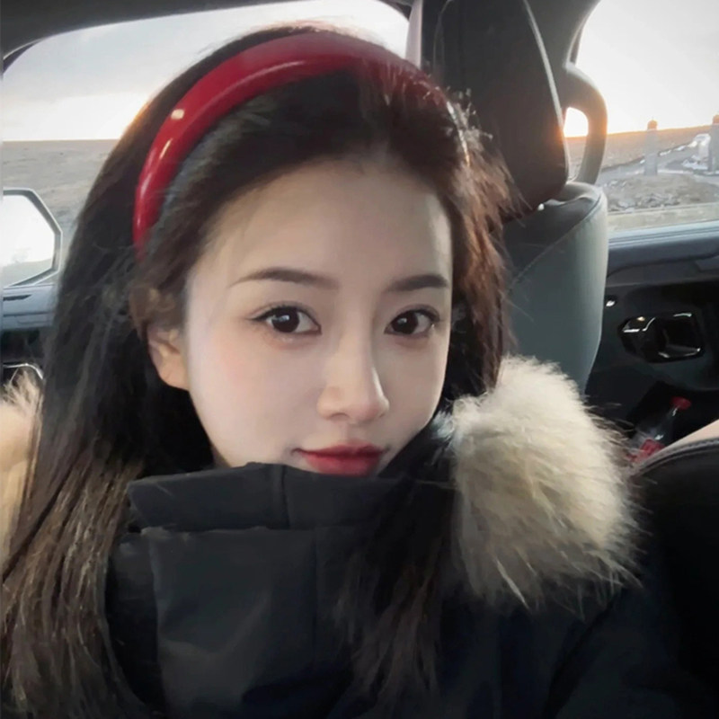 复古港风安可拉红发箍女2025新款高级感洋气时尚宽边头箍发卡女款,淘宝优惠券,粉丝福利购,淘宝优惠卷