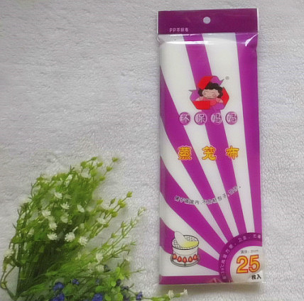 台湾进口环保妈妈㊣防沾蒸笼布/笼屉布(直径31cm)WL-929 25枚/包 - 图1