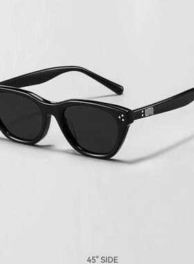 SL新款时尚百搭板材墨镜高级感潮猫眼小框太阳眼镜