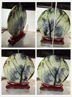 岫岩玉客厅摆件奇石创意礼物风水