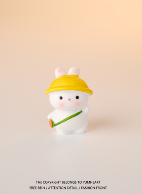 悠悠兔子树脂桌面摆件
