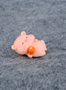 小猪卡通办公室盆景配件可爱