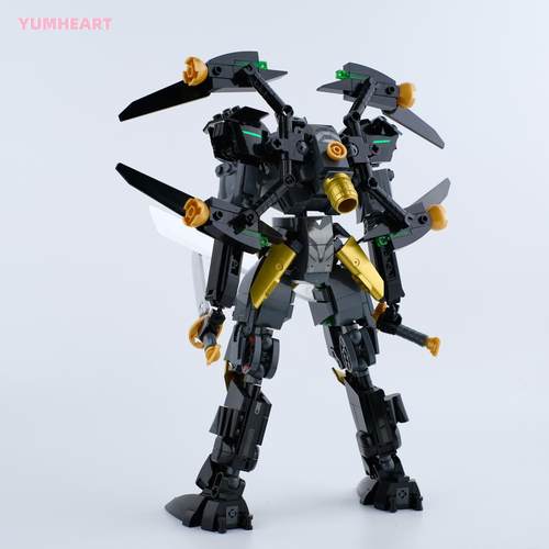 黑蝠侠机甲师机器人拼装积木儿童益智玩具送男孩生日新年礼物奖品 - 图2